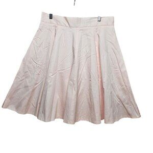 Amanda + Chelsea Womens Blush Pink A-Line Skirt Size 12 Cotton Blend